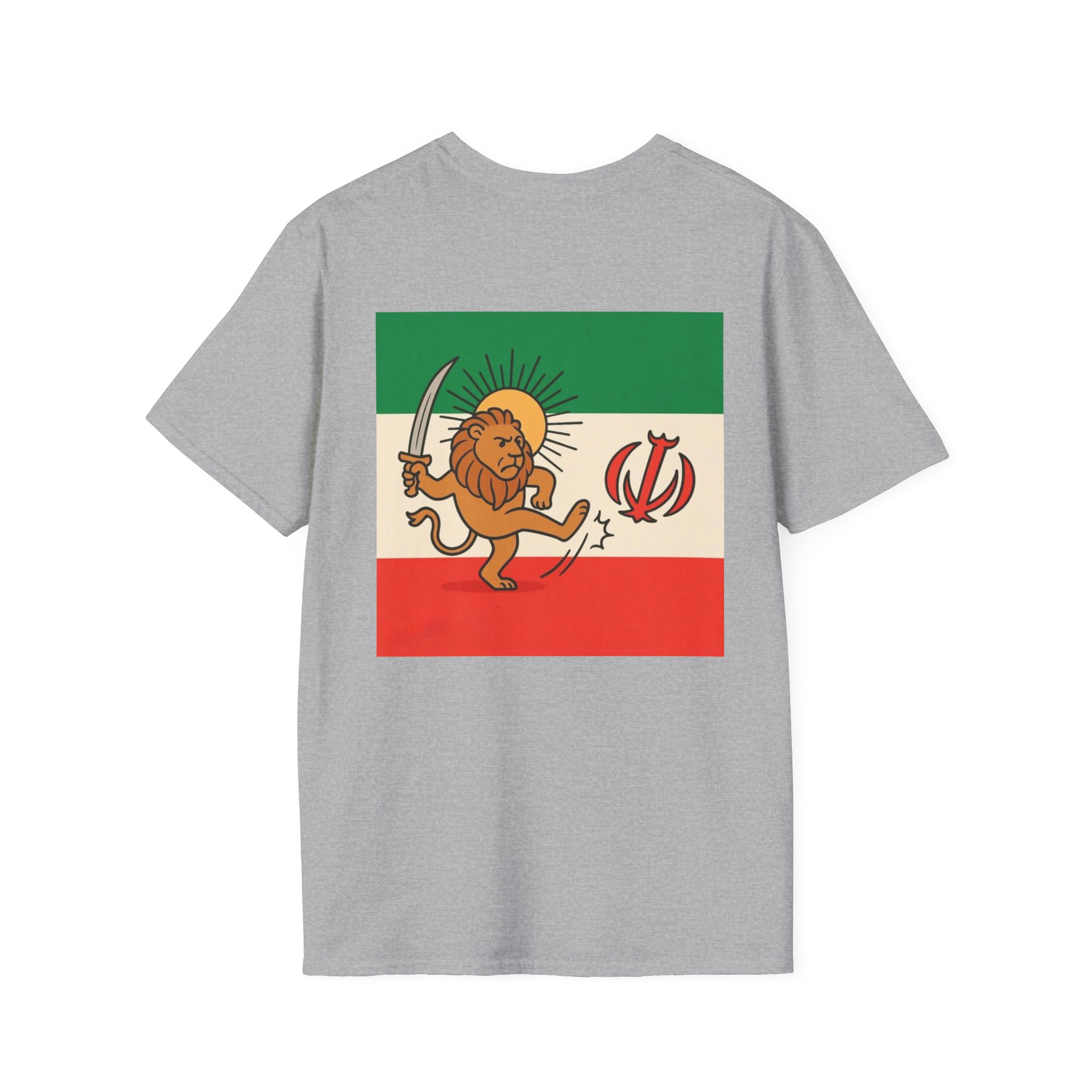 Freedom free Iran from Islam Lion Flag T-Shirt — Vintage Persian Lion and Sun Design - Image 10