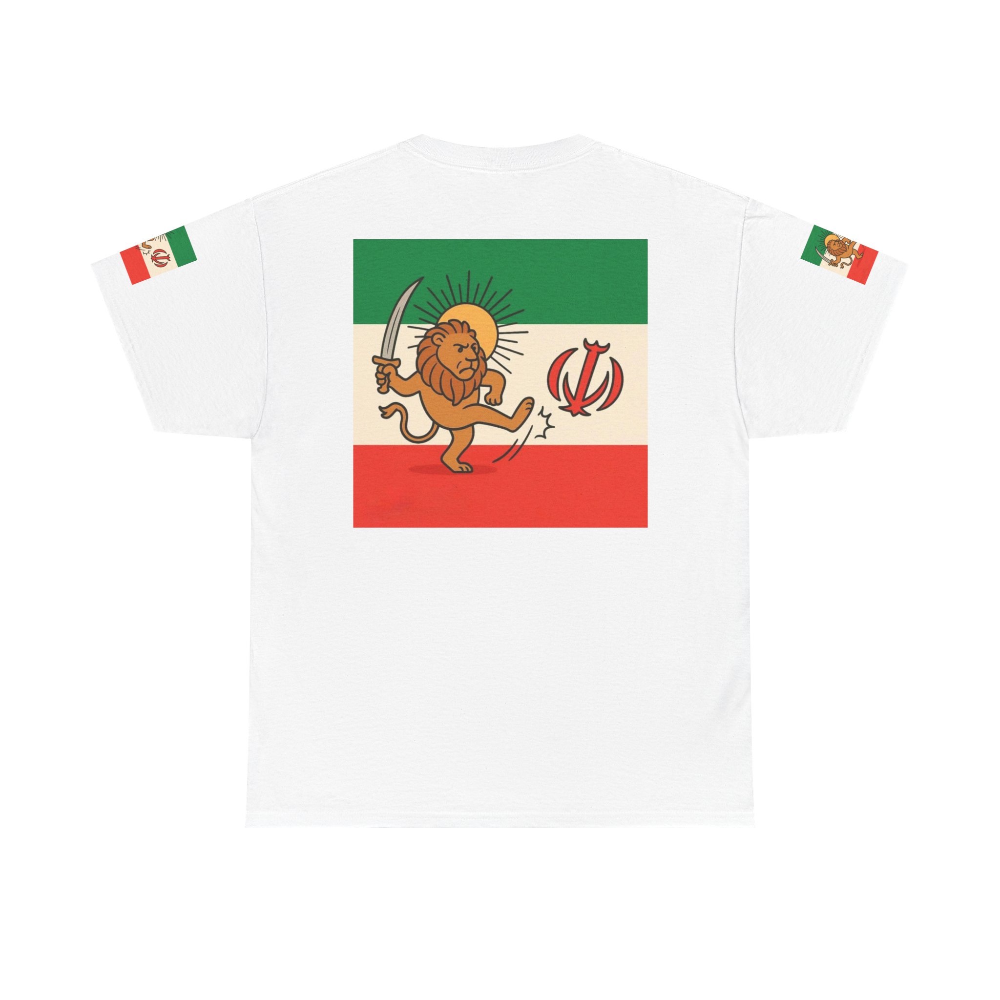 I Am NOT Muslim I Am Persian T-Shirt | Lion & Flag Persian Pride Tee - Image 2