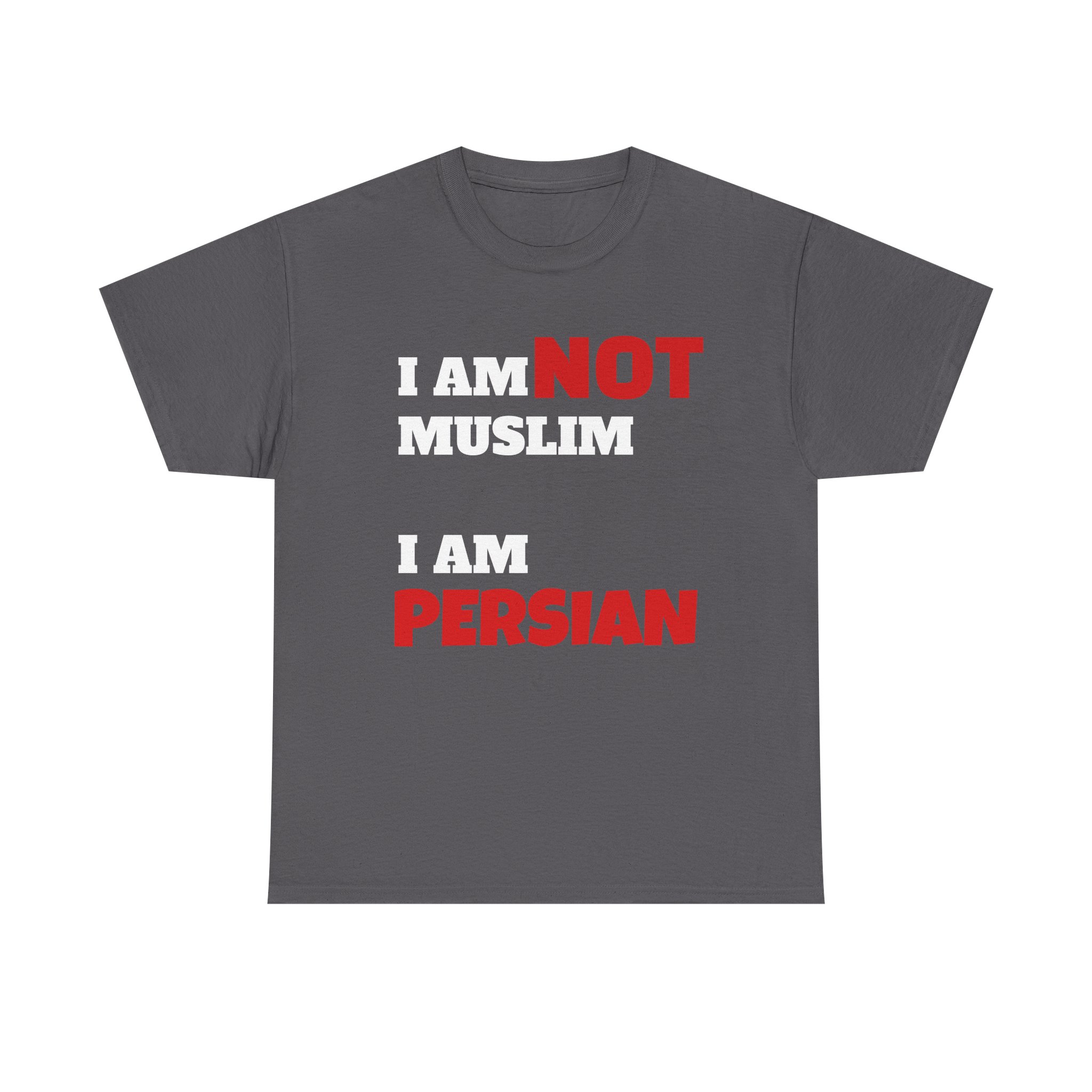 I Am NOT Muslim I Am Persian T-Shirt | Lion & Flag Persian Pride Tee - Image 21