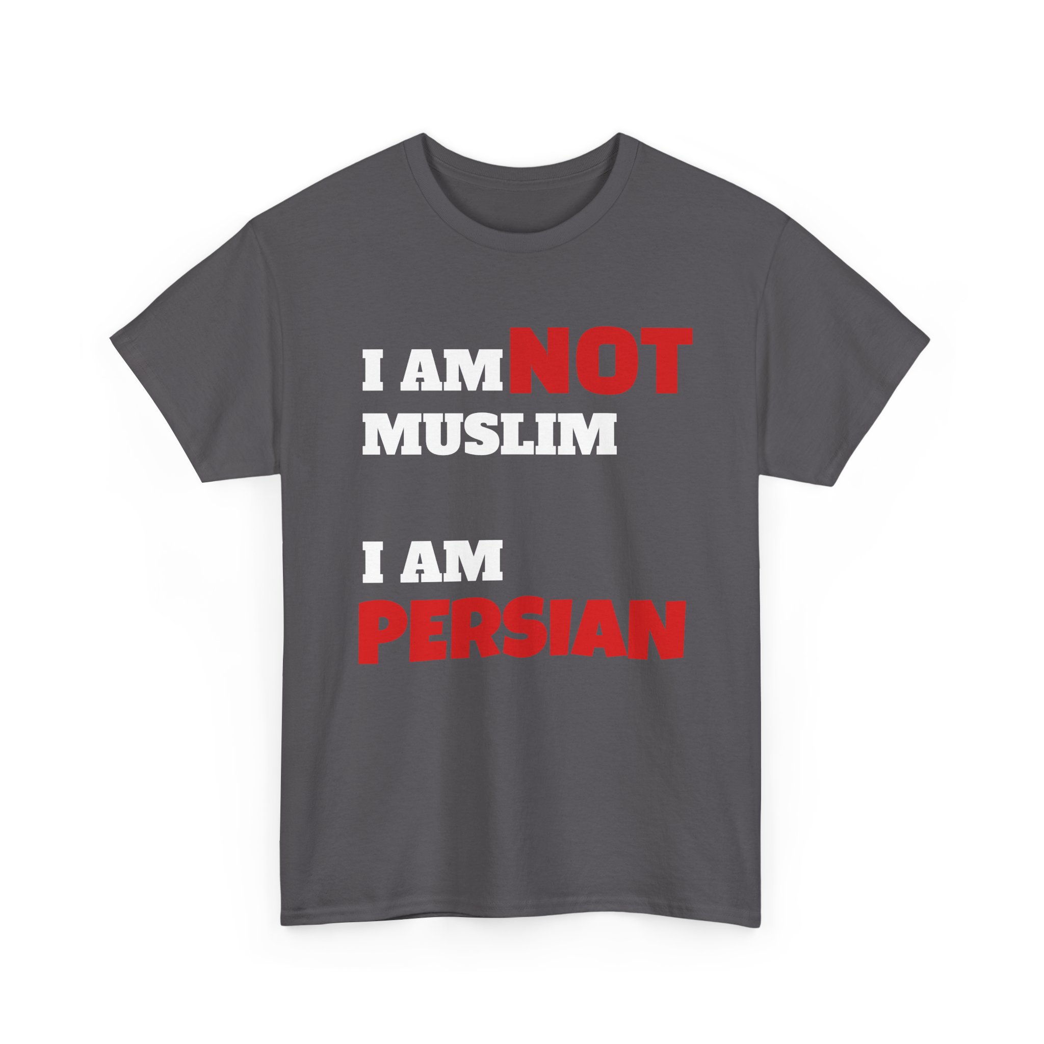 I Am NOT Muslim I Am Persian T-Shirt | Lion & Flag Persian Pride Tee - Image 23
