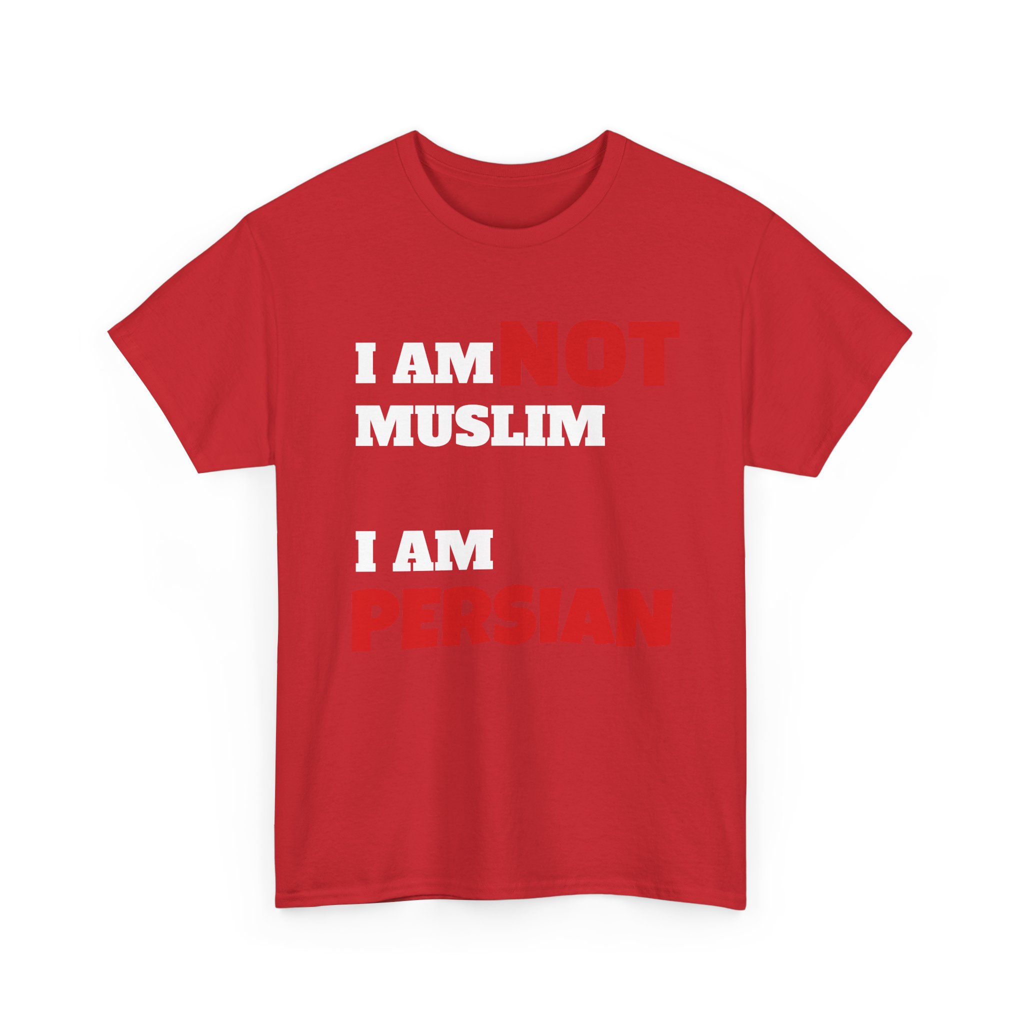 I Am NOT Muslim I Am Persian T-Shirt | Lion & Flag Persian Pride Tee - Image 31