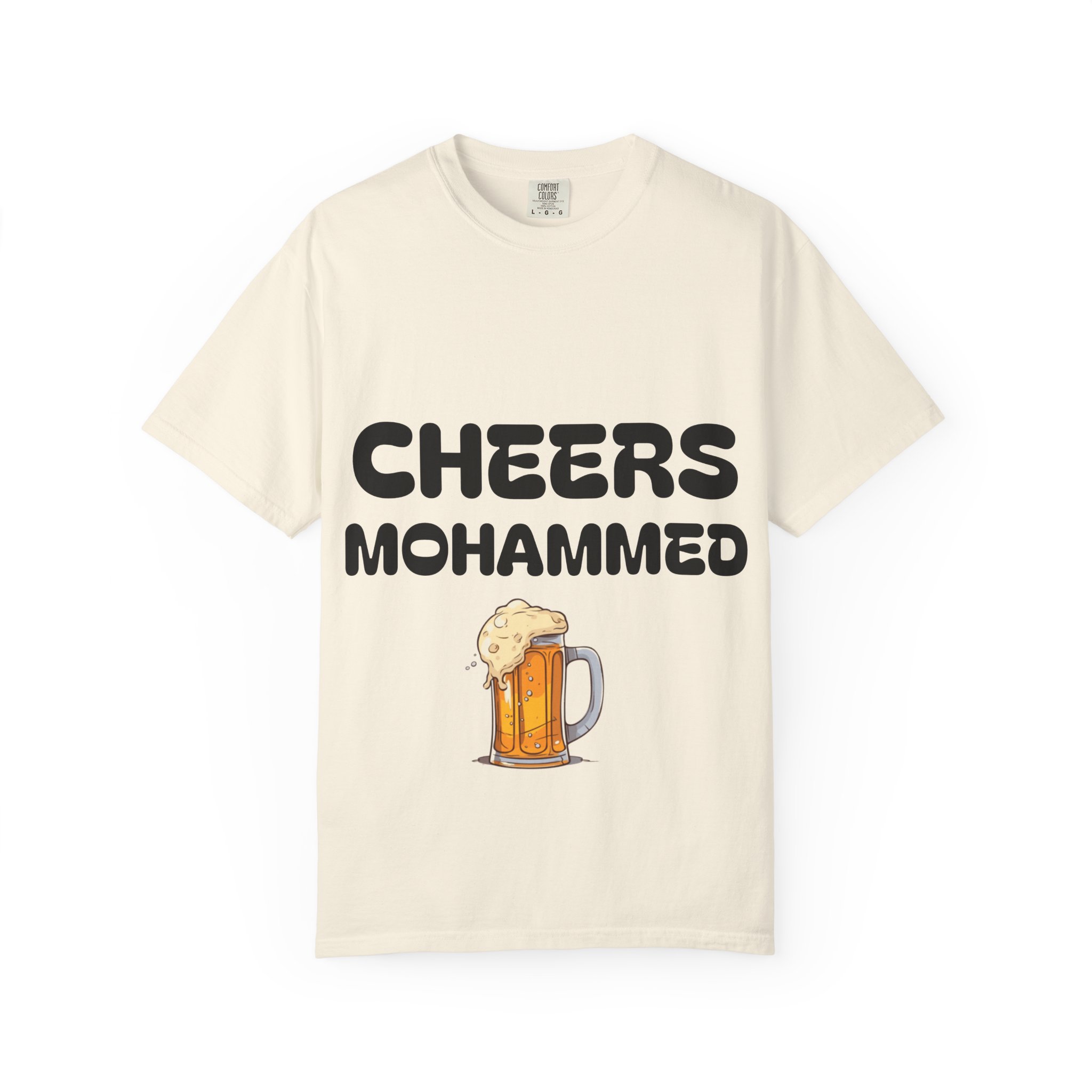 Cheers Mohammed T-shirt | Beer Mug Graphic Tee - Image 9