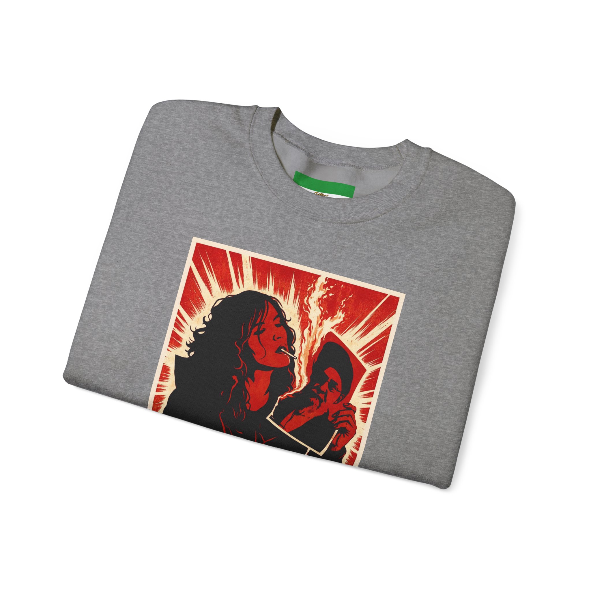 Freedom Protester Illustration Sweatshirt | Political Rally Graphic - Image 15