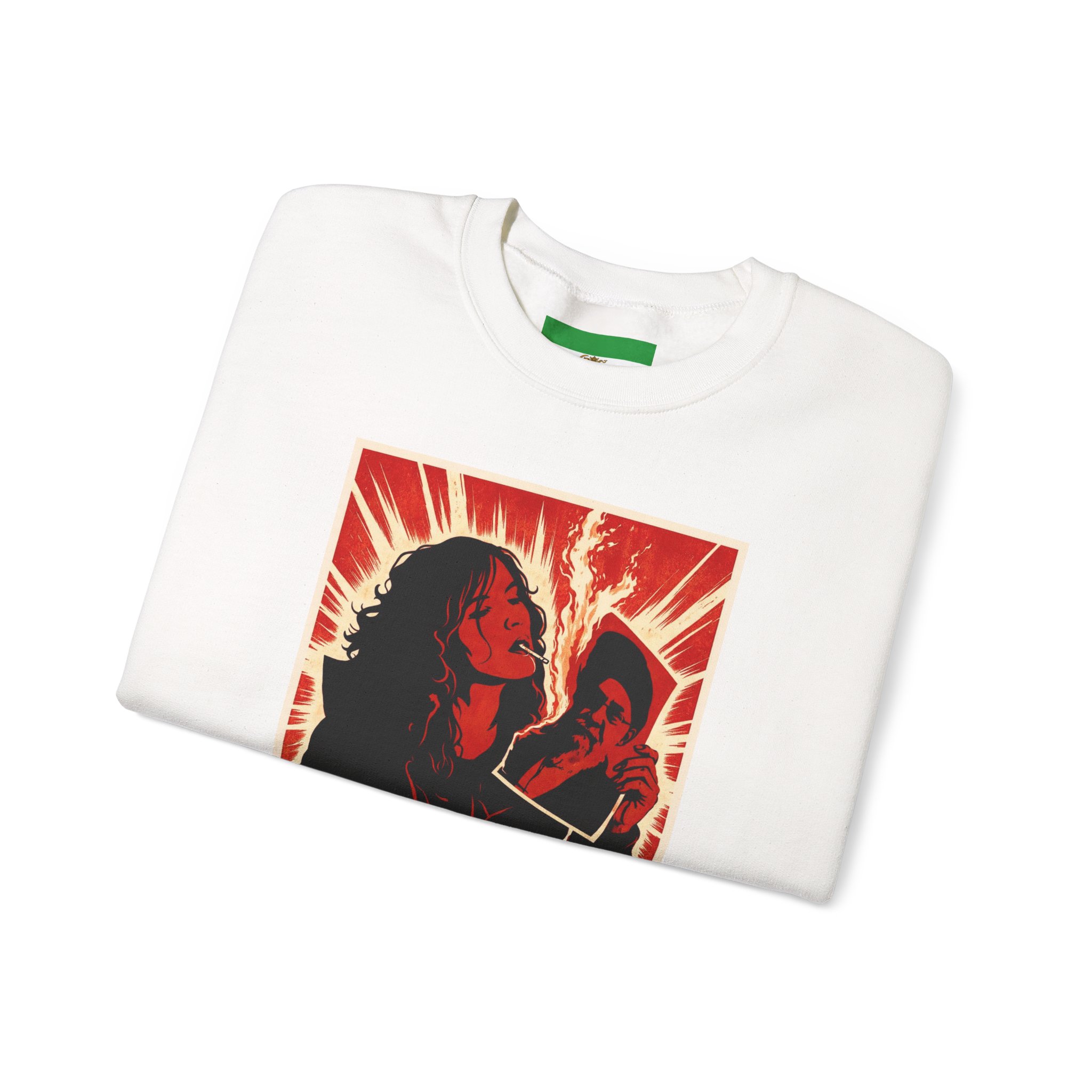 Freedom Protester Illustration Sweatshirt | Political Rally Graphic - Image 3