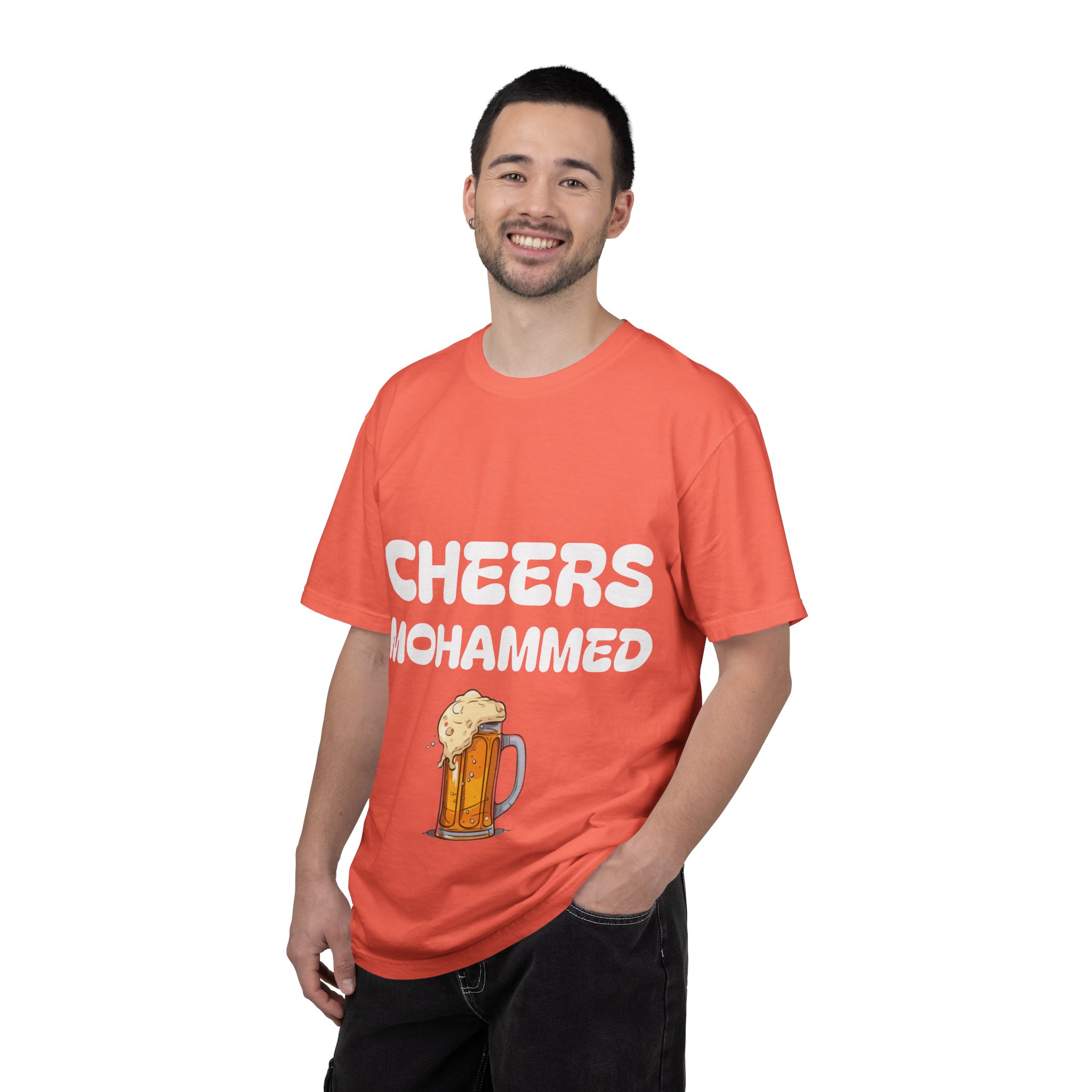 Cheers Mohammed T-shirt | Beer Mug Graphic Tee - Image 8