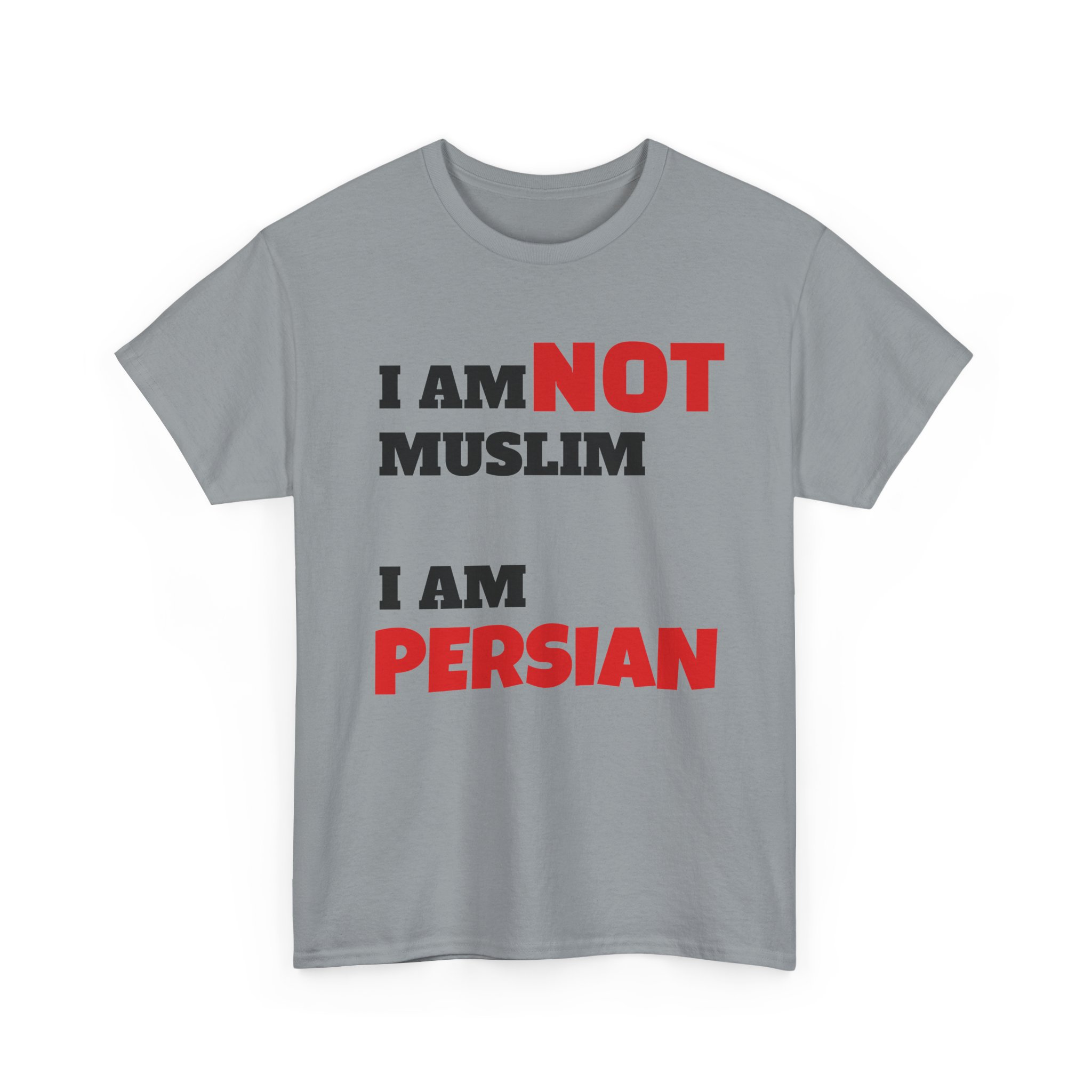 I Am NOT Muslim I Am Persian T-Shirt | Lion & Flag Persian Pride Tee - Image 19