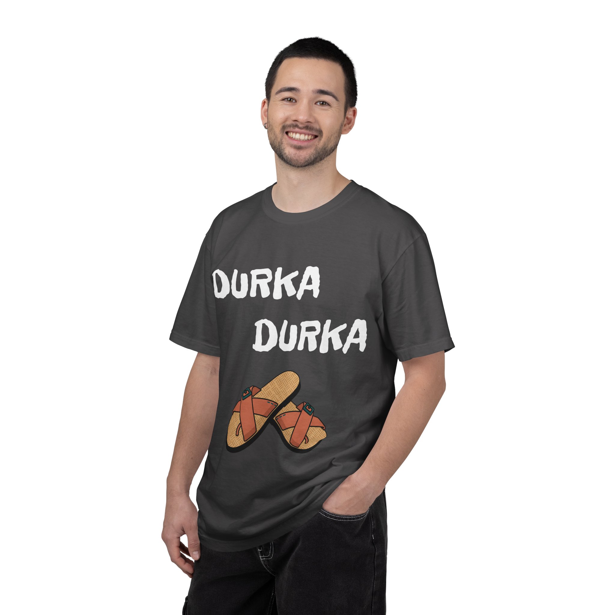 Durka Durka Sandals T-Shirt | Funny Text Graphic Tee - Image 28