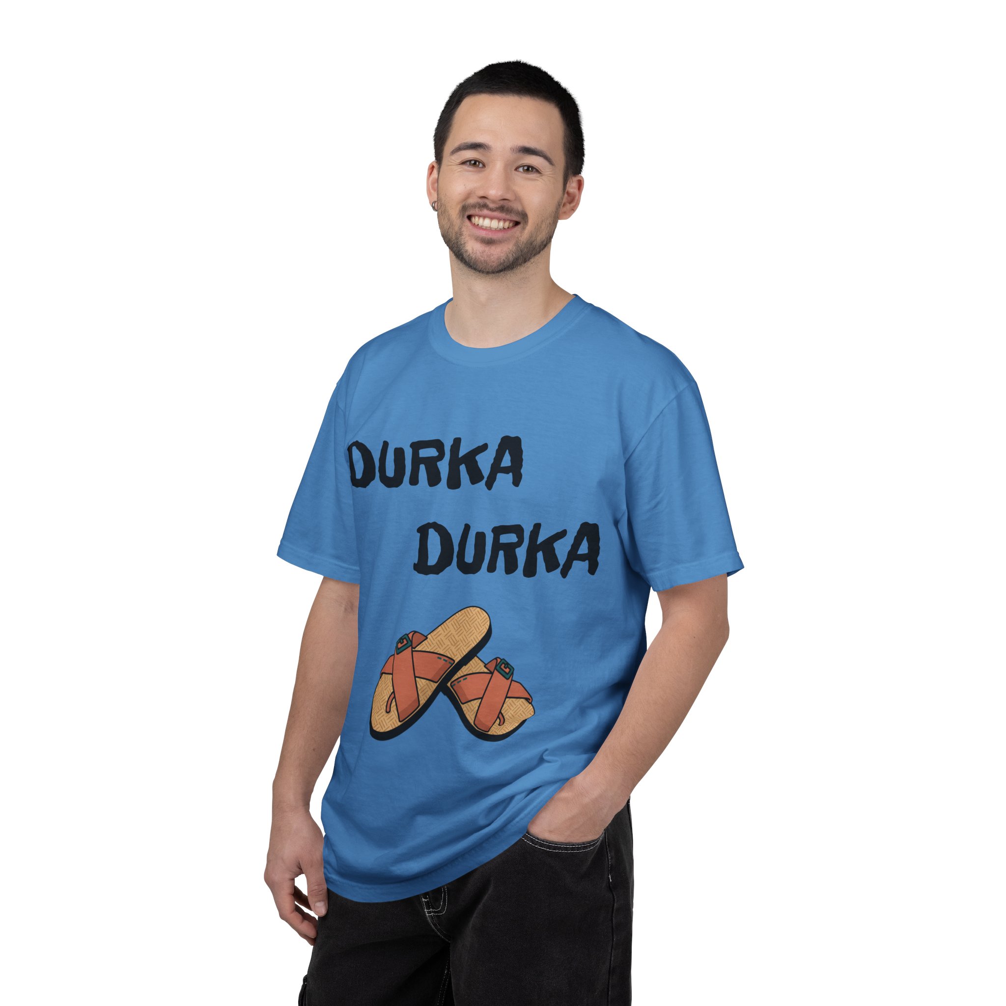 Durka Durka Sandals T-Shirt | Funny Text Graphic Tee - Image 24