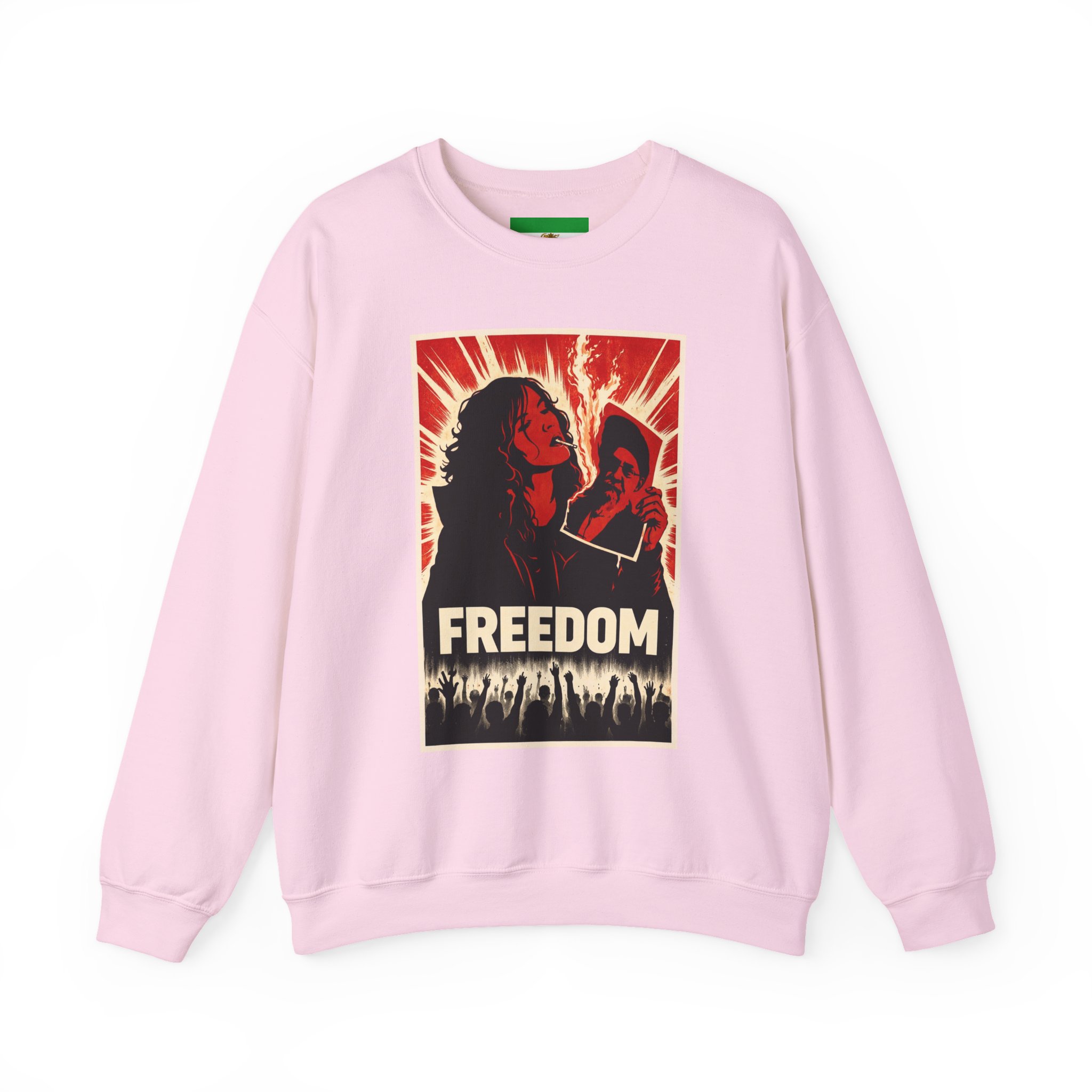 Freedom Protester Illustration Sweatshirt | Political Rally Graphic - Image 25