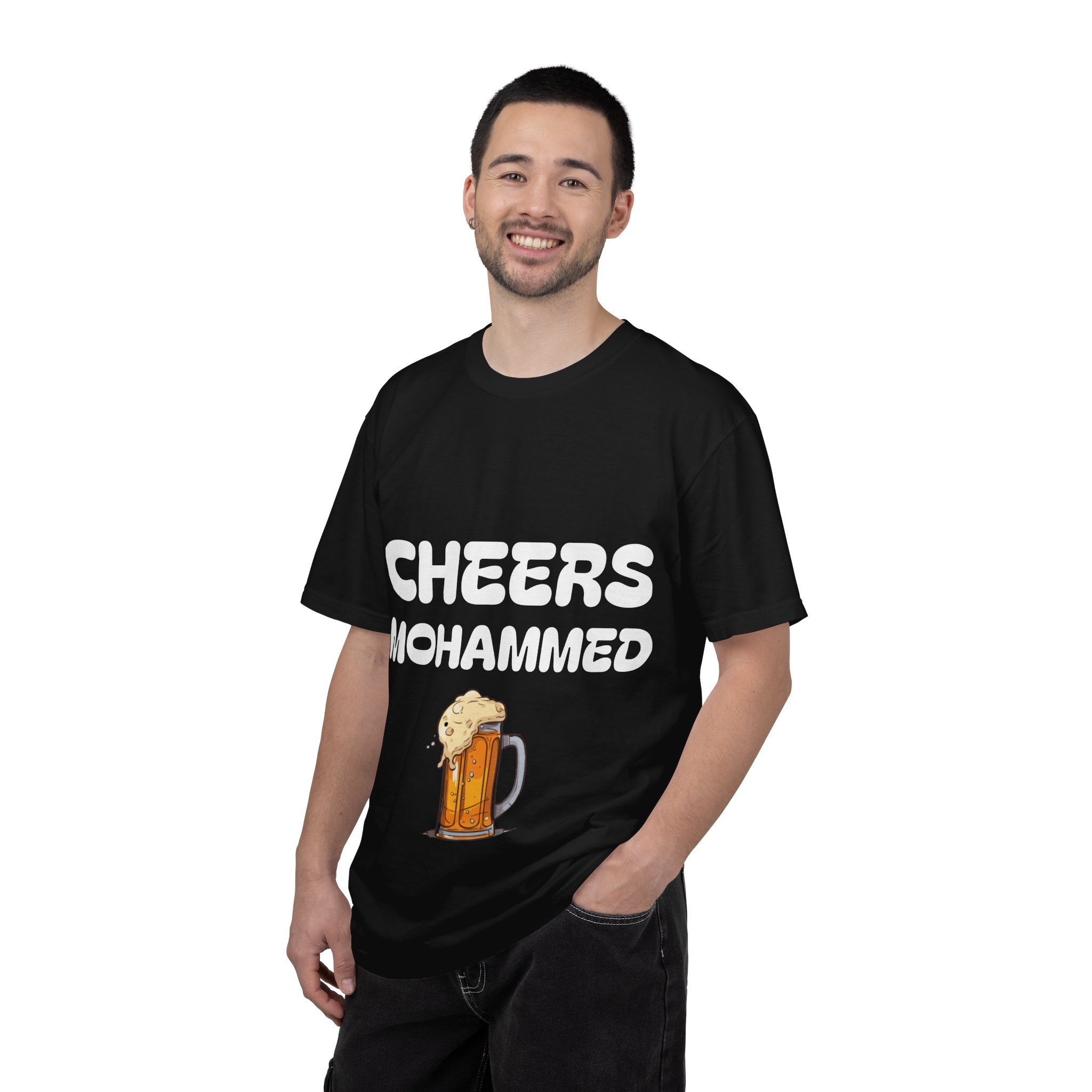 Cheers Mohammed T-shirt | Beer Mug Graphic Tee - Image 28