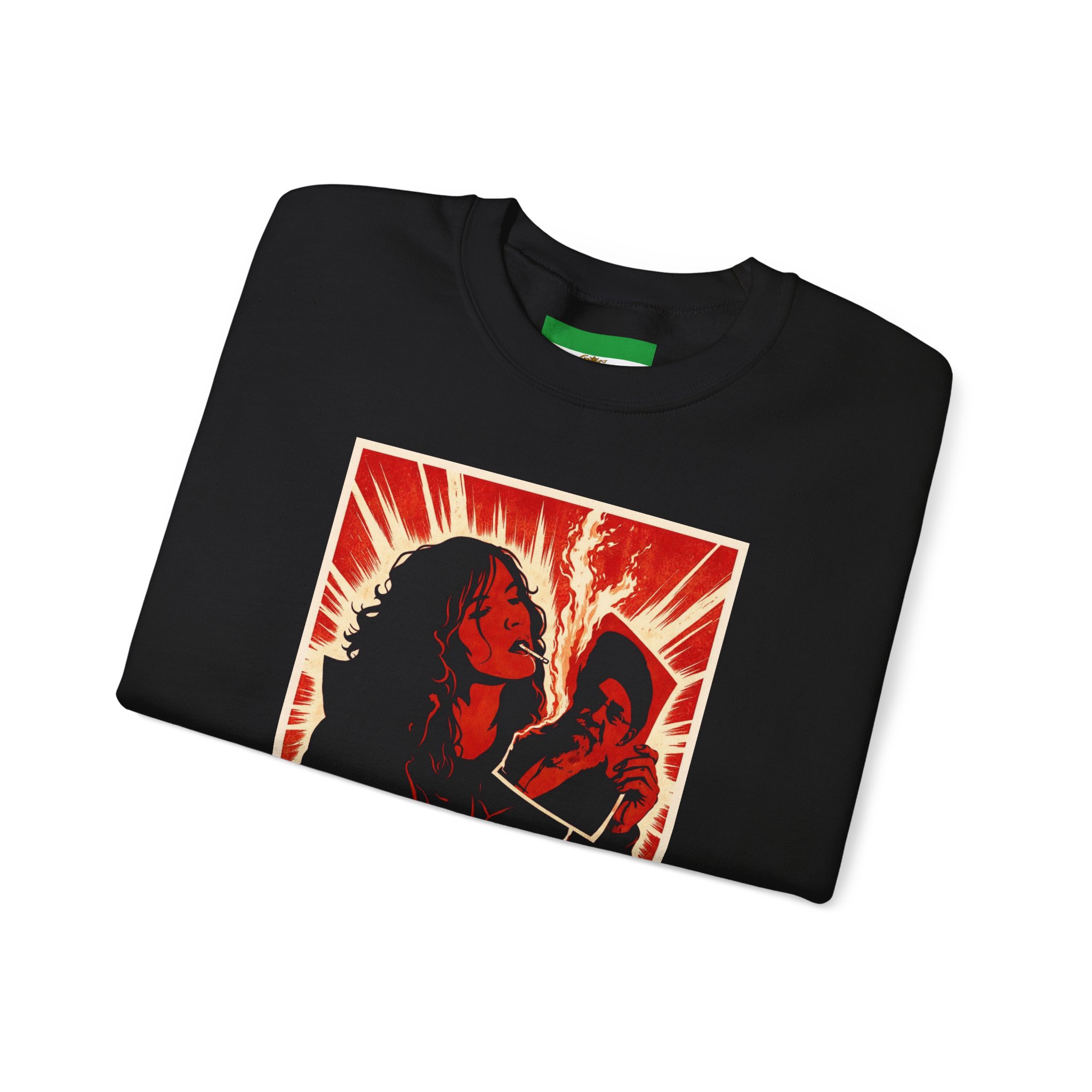 Freedom Protester Illustration Sweatshirt | Political Rally Graphic - Image 7