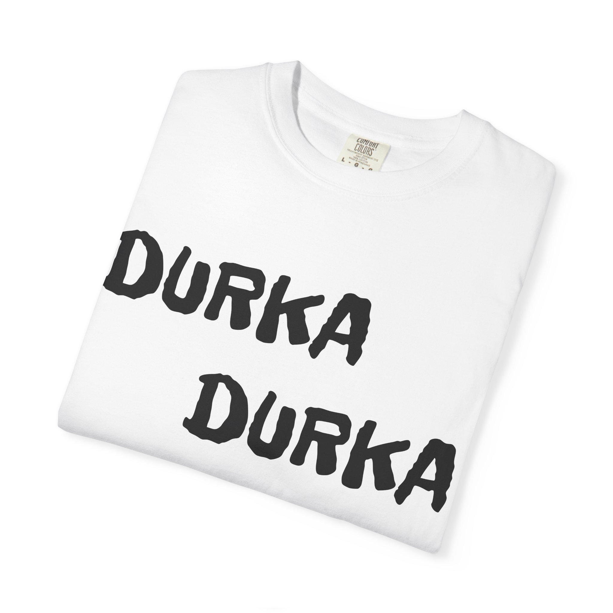 Durka Durka Sandals T-Shirt | Funny Text Graphic Tee - Image 3