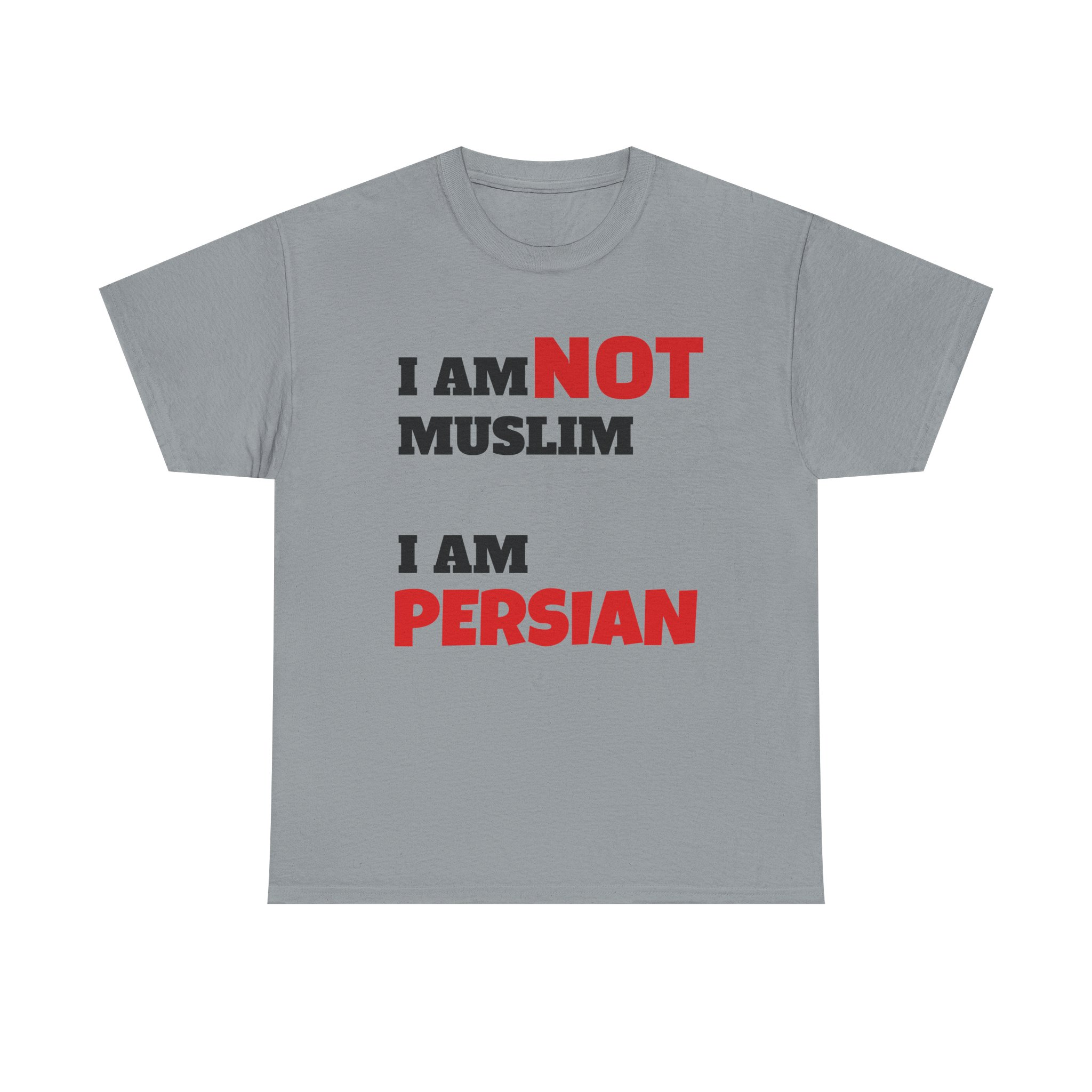 I Am NOT Muslim I Am Persian T-Shirt | Lion & Flag Persian Pride Tee - Image 17