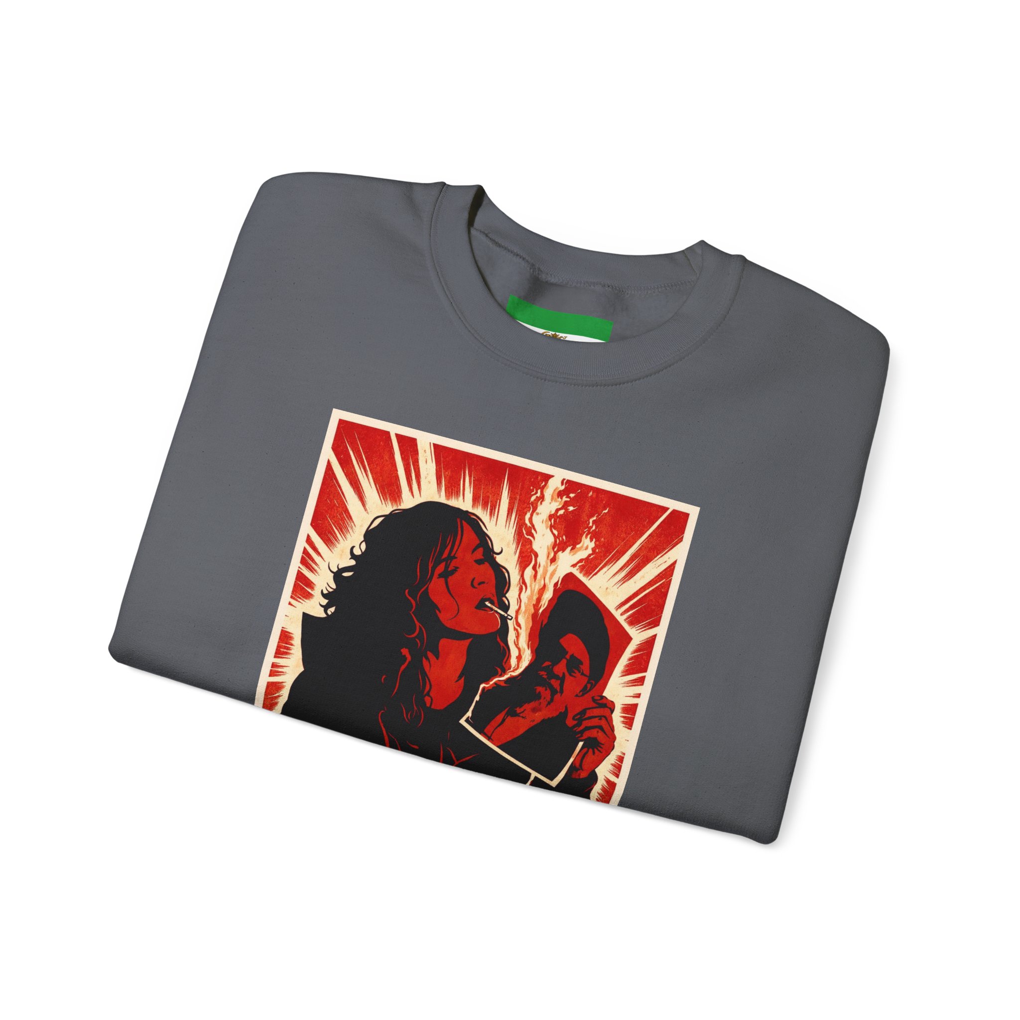 Freedom Protester Illustration Sweatshirt | Political Rally Graphic - Image 19