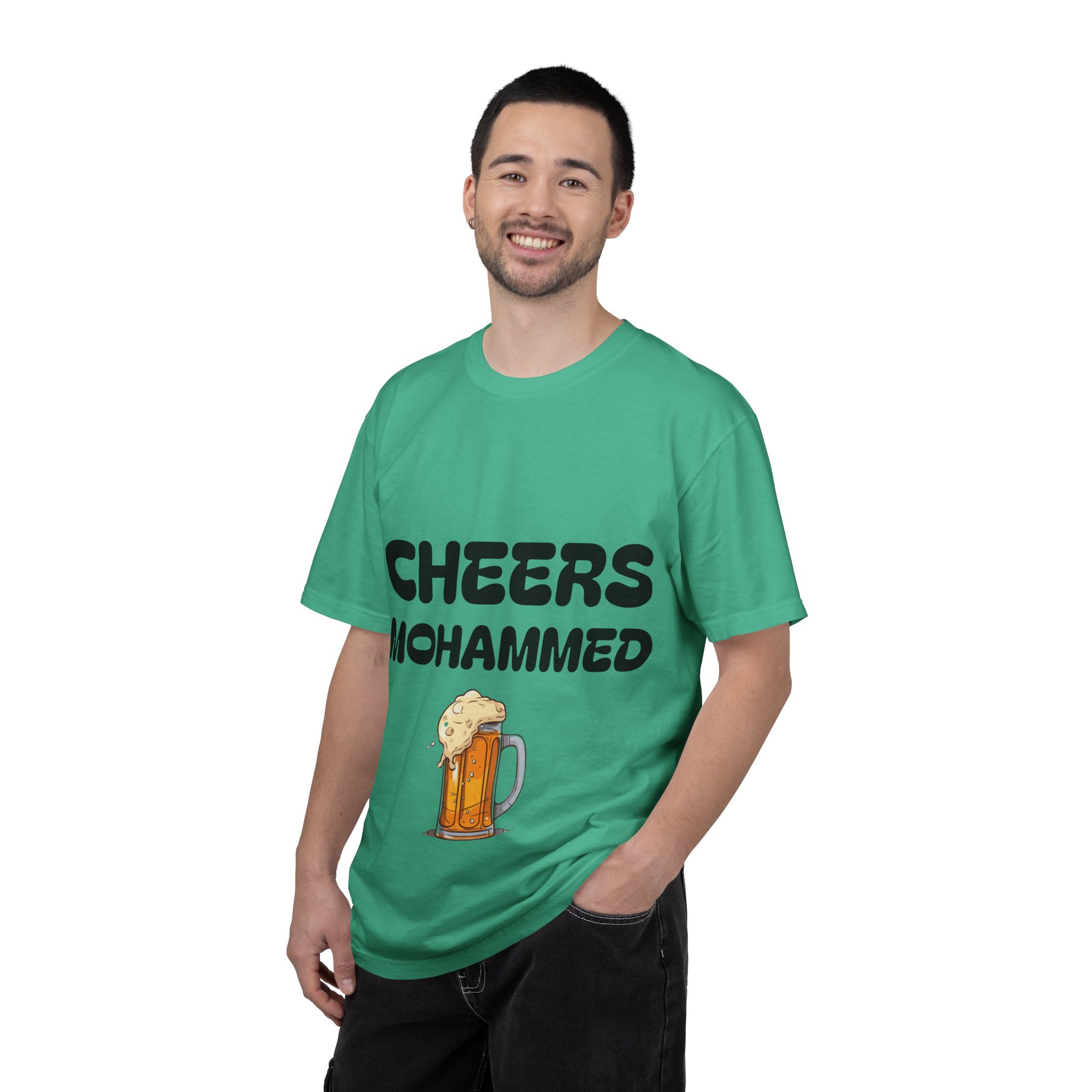 Cheers Mohammed T-shirt | Beer Mug Graphic Tee - Image 20