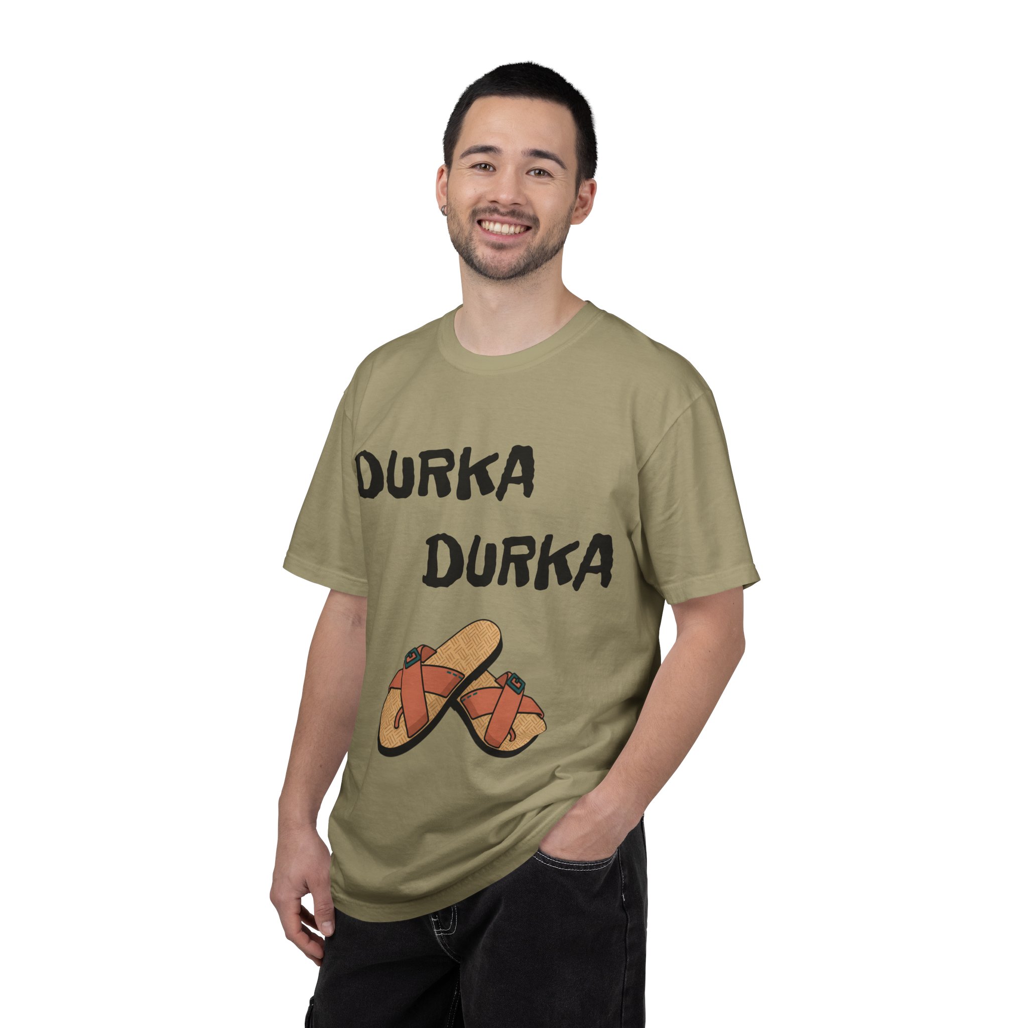 Durka Durka Sandals T-Shirt | Funny Text Graphic Tee - Image 16