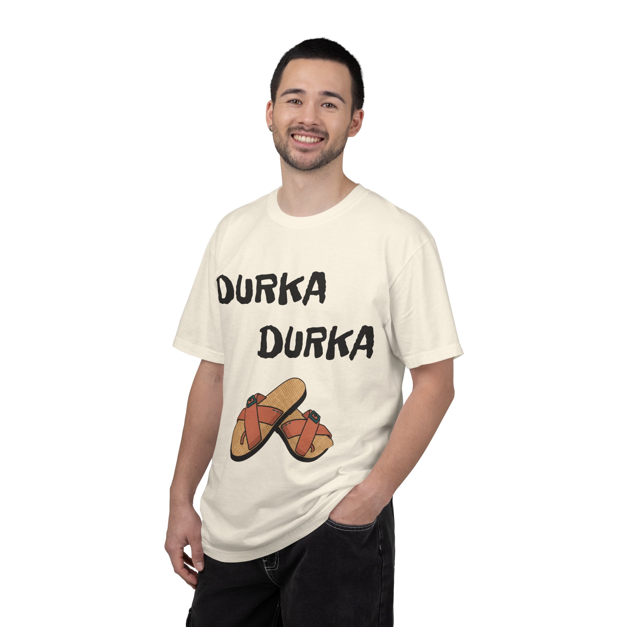 Durka Durka Sandals T-Shirt | Funny Text Graphic Tee - Image 12