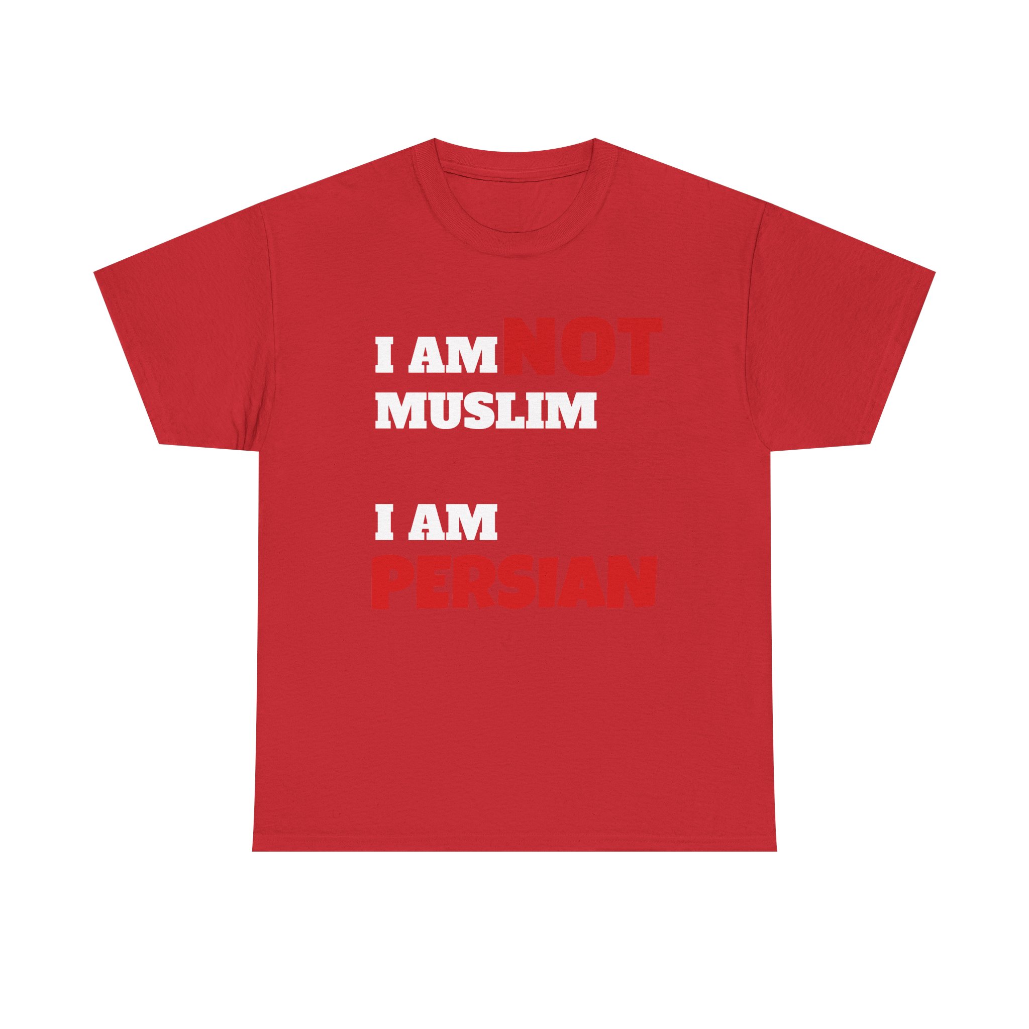 I Am NOT Muslim I Am Persian T-Shirt | Lion & Flag Persian Pride Tee - Image 29