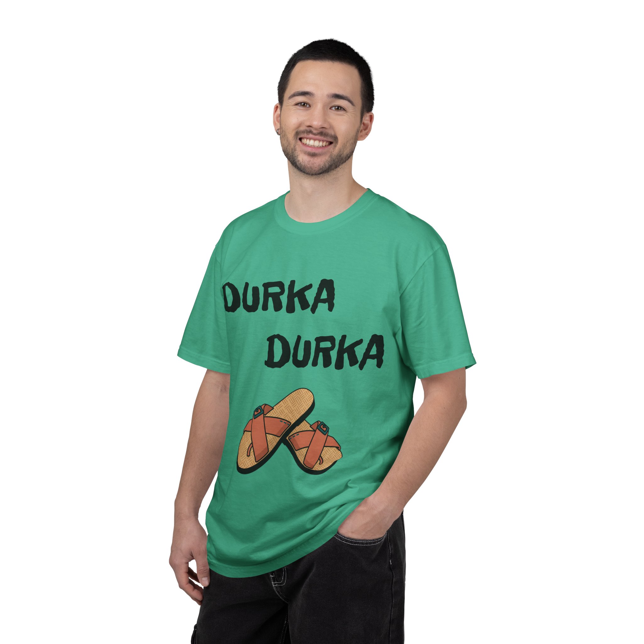 Durka Durka Sandals T-Shirt | Funny Text Graphic Tee - Image 20