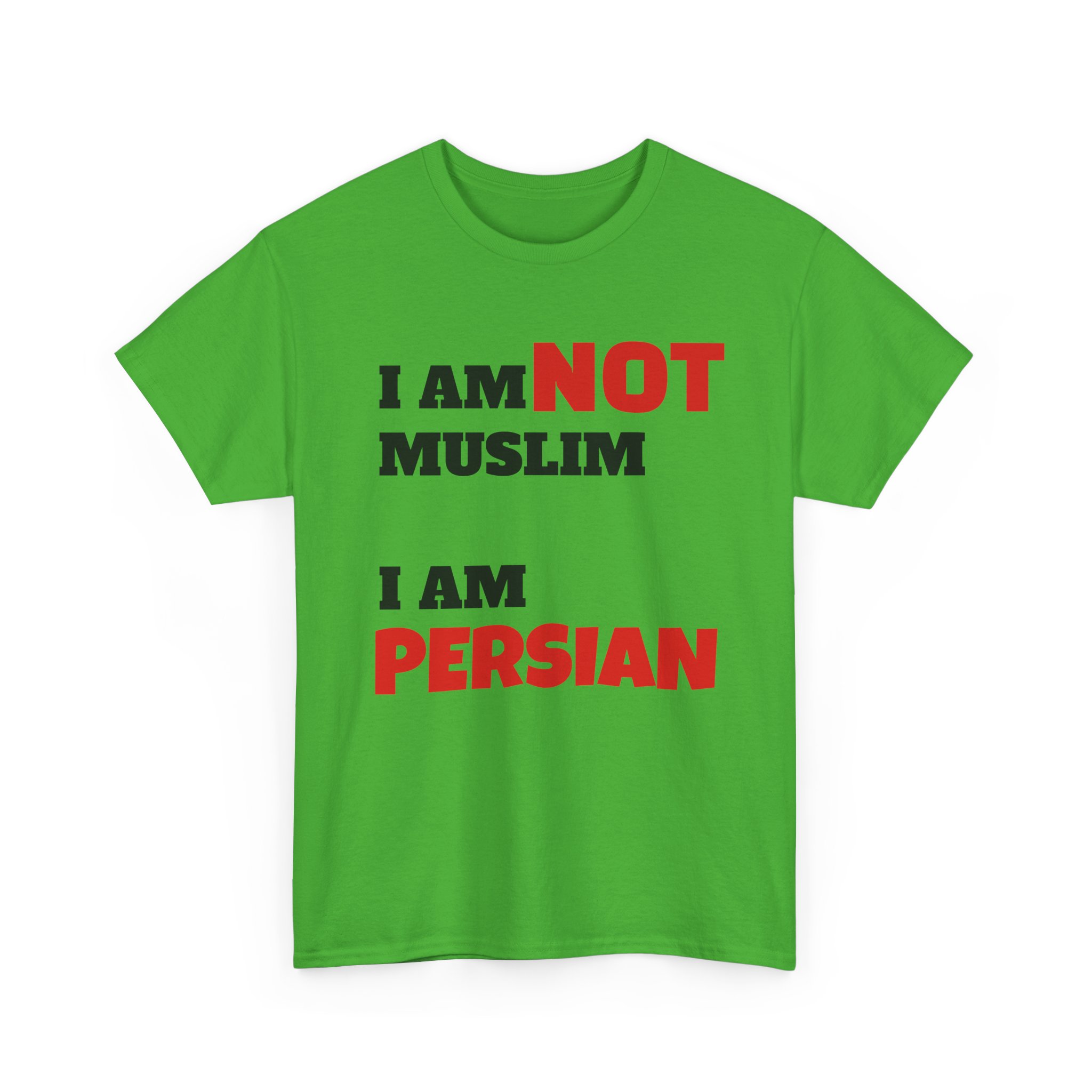 I Am NOT Muslim I Am Persian T-Shirt | Lion & Flag Persian Pride Tee - Image 15