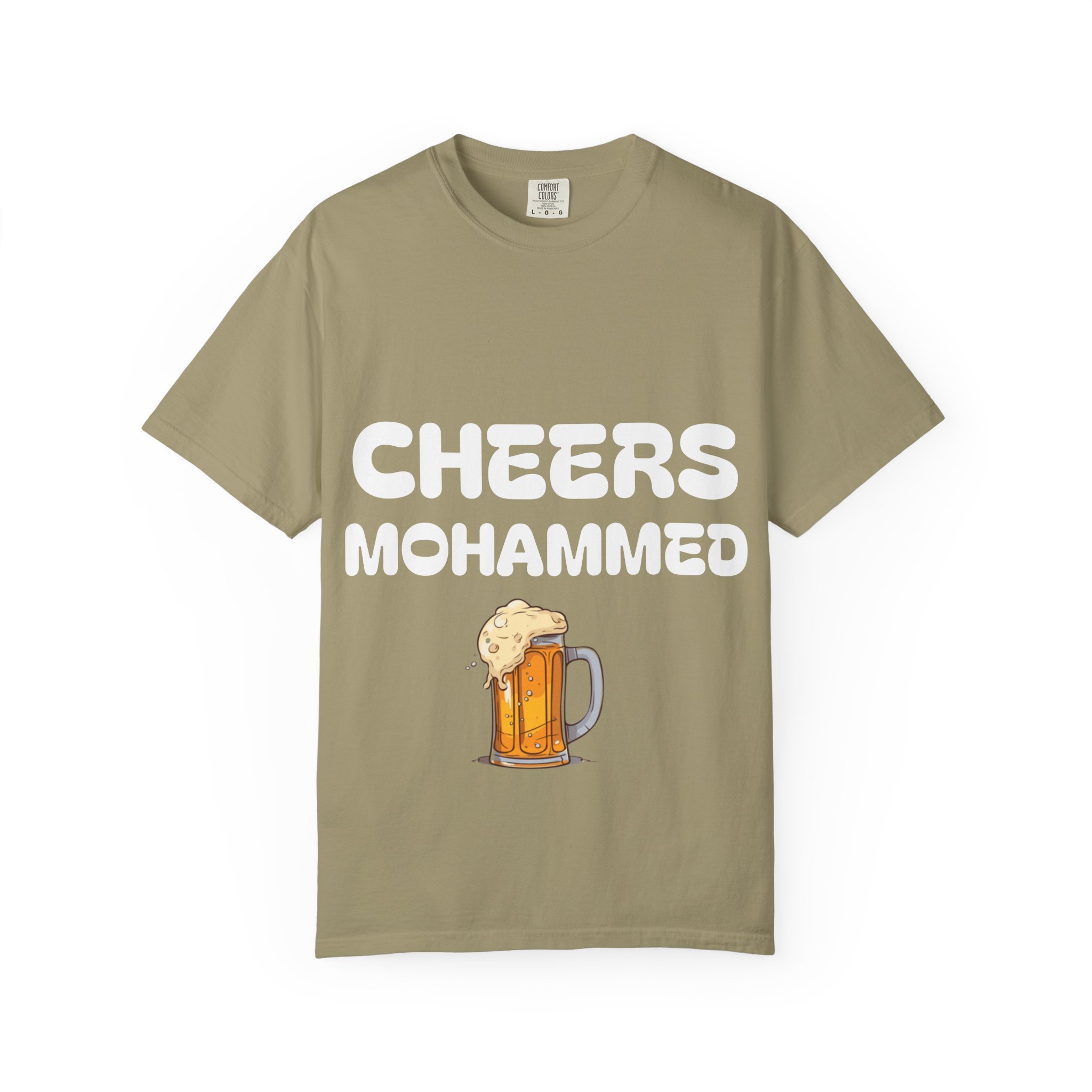 Cheers Mohammed T-shirt | Beer Mug Graphic Tee - Image 13