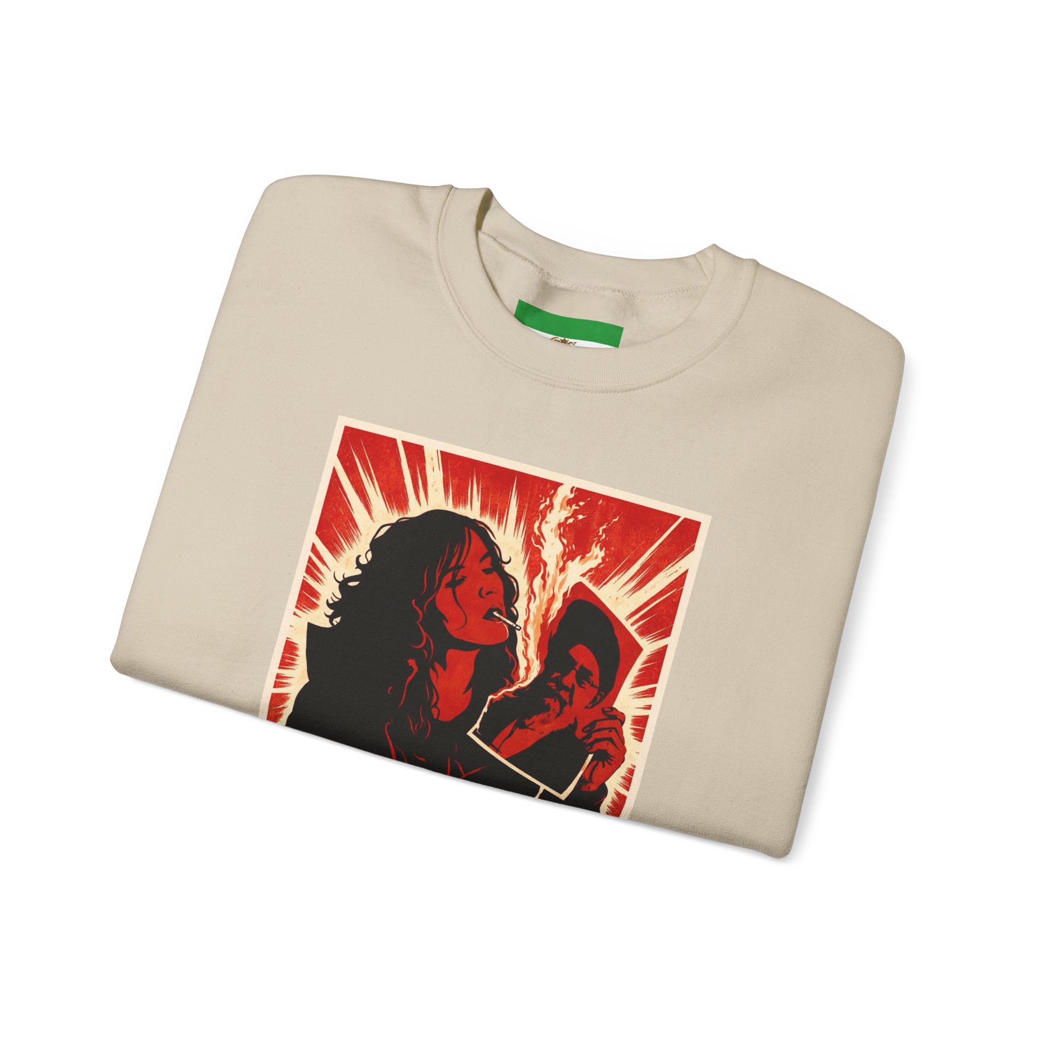Freedom Protester Illustration Sweatshirt | Political Rally Graphic - Image 11
