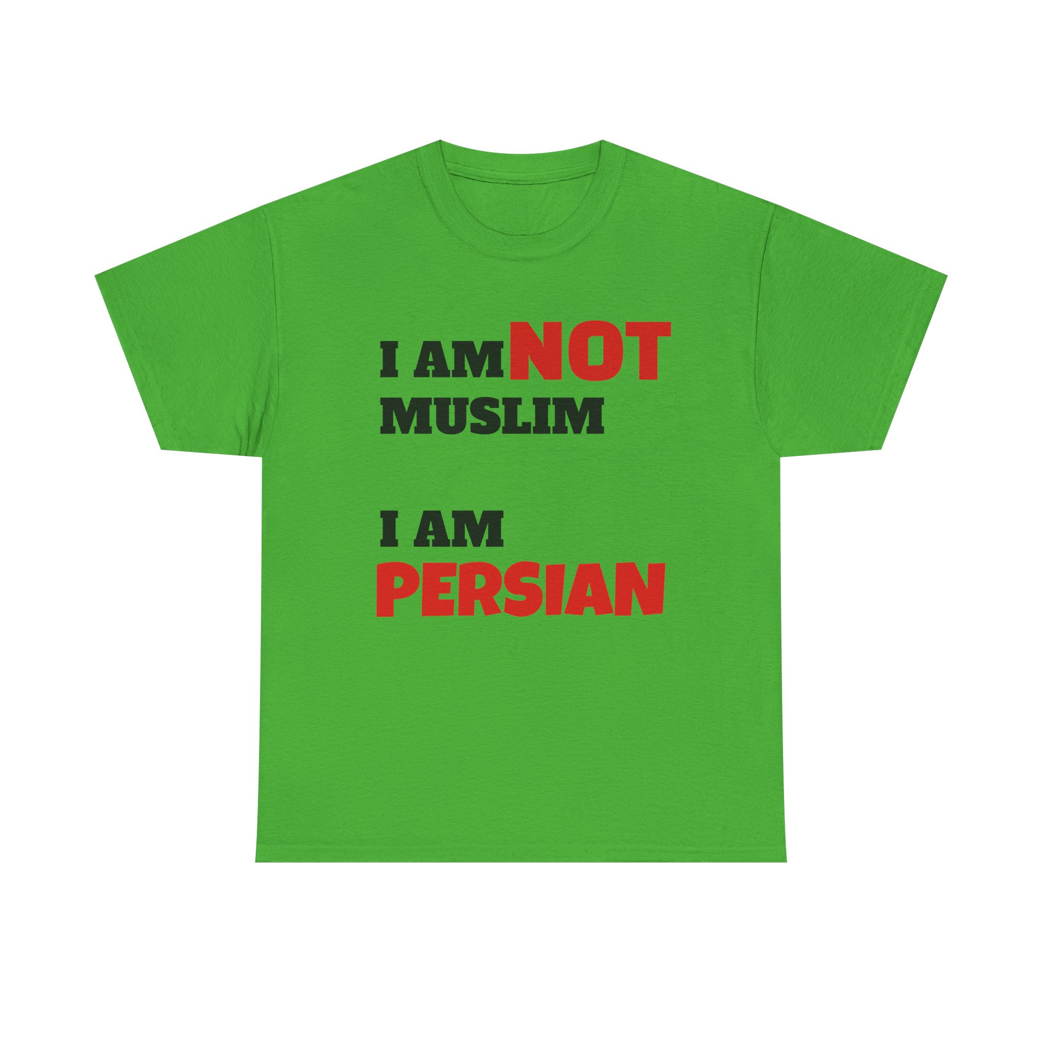 I Am NOT Muslim I Am Persian T-Shirt | Lion & Flag Persian Pride Tee - Image 13