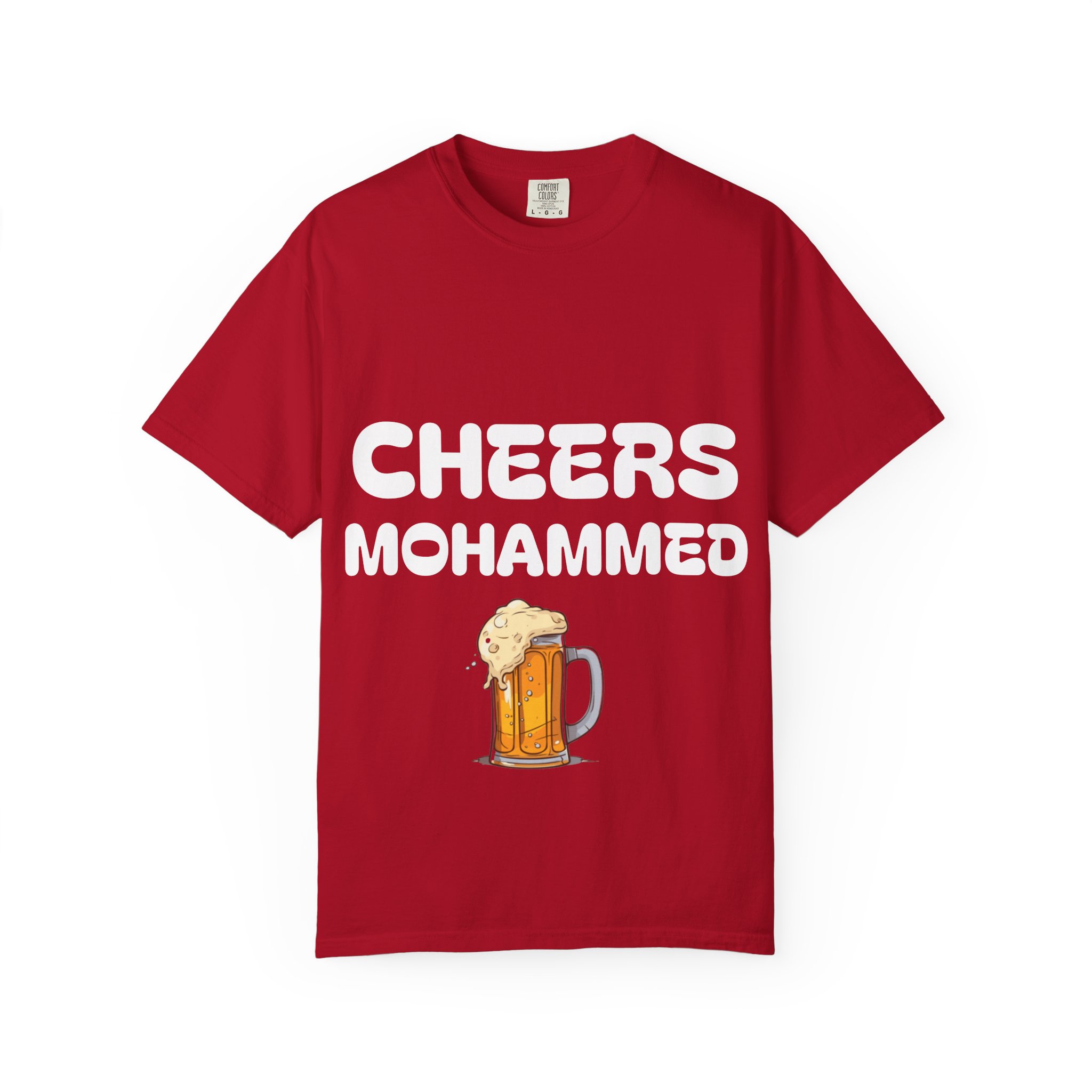 Cheers Mohammed T-shirt | Beer Mug Graphic Tee - Image 29