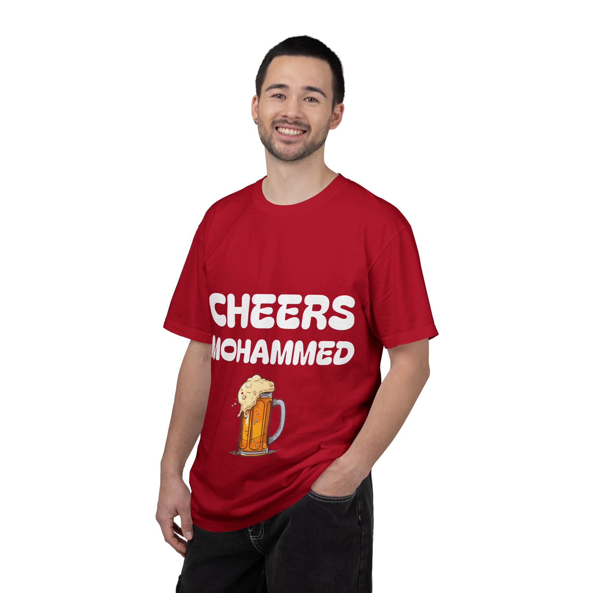 Cheers Mohammed T-shirt | Beer Mug Graphic Tee - Image 32