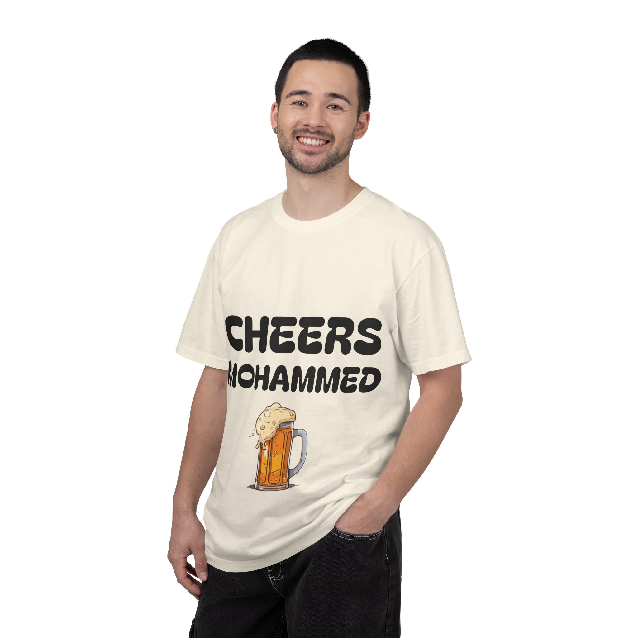 Cheers Mohammed T-shirt | Beer Mug Graphic Tee - Image 12
