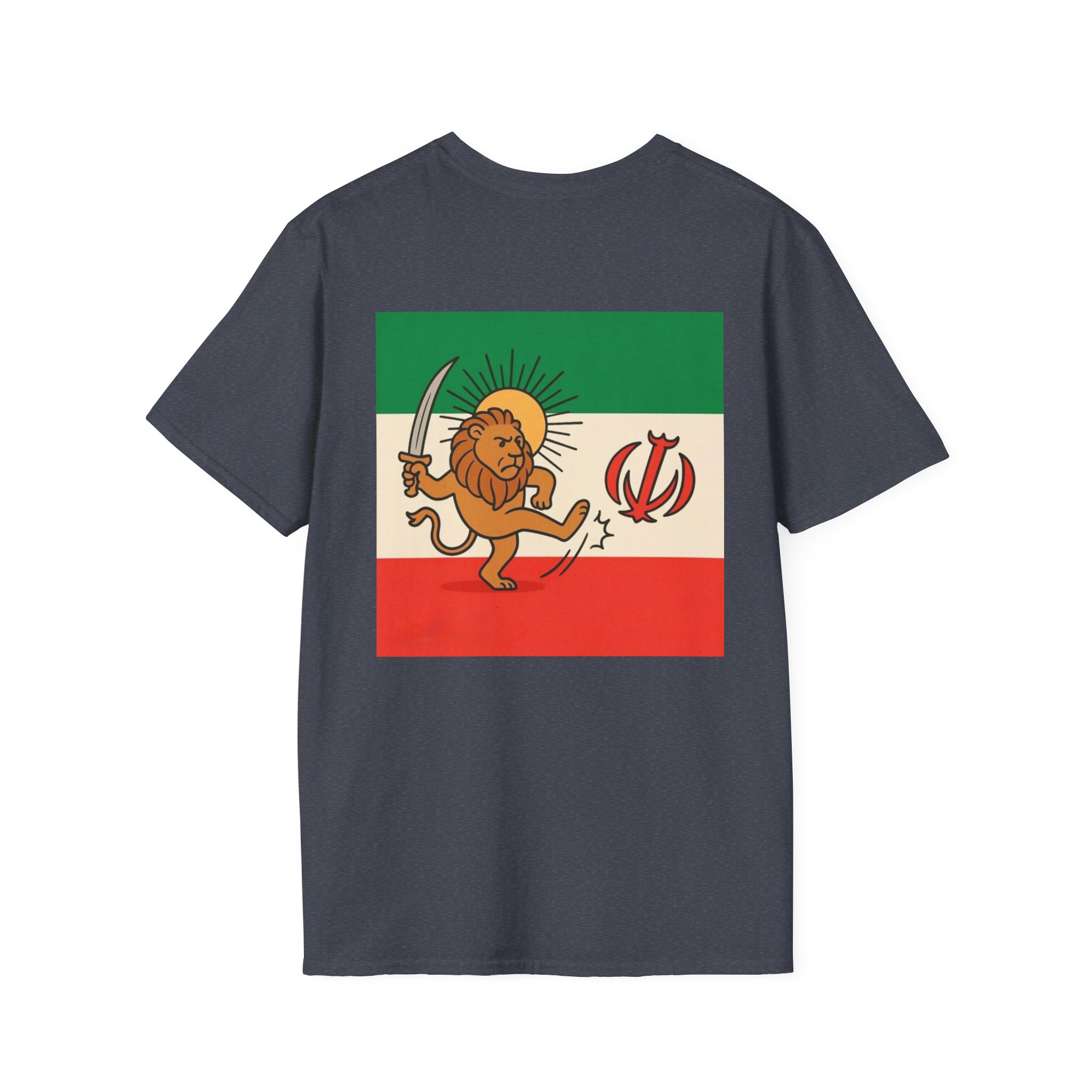 Freedom free Iran from Islam Lion Flag T-Shirt — Vintage Persian Lion and Sun Design - Image 14
